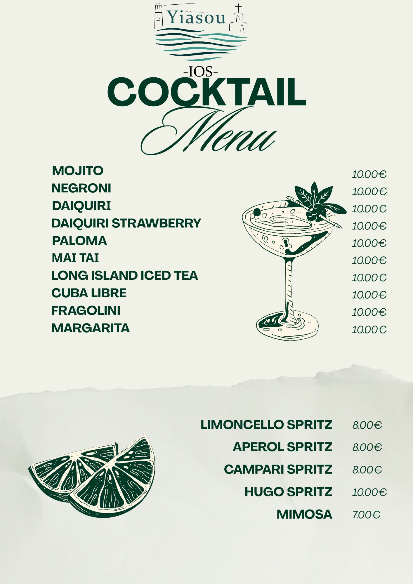 Menu page 5